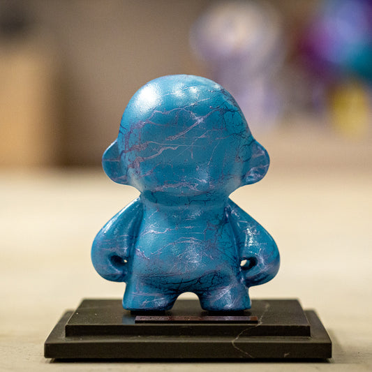 Mini Munny Azul com Azul Metálico