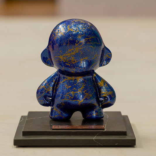 Mini Munny Azul com Ouro Velho